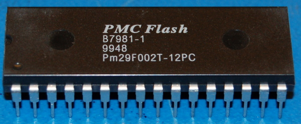 Pm29F002 Flash Memory, 2Mb (256K x 8), DIP-32 - Click Image to Close