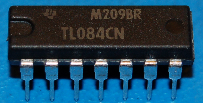 TL084CN JFET Quadruple Amplificateur Opérationnel, DIP-14 - Cliquez sur l'image pour fermer