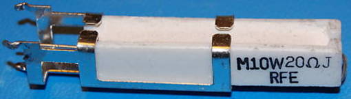 Wirewound Ceramic Power Resistor, 20Ω, 5%, 10W (5 Pk) - Click Image to Close