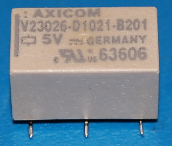 Tyco Axicom Single-Pole Signal Relay, 5V, 1A, Non-Latching - Click Image to Close