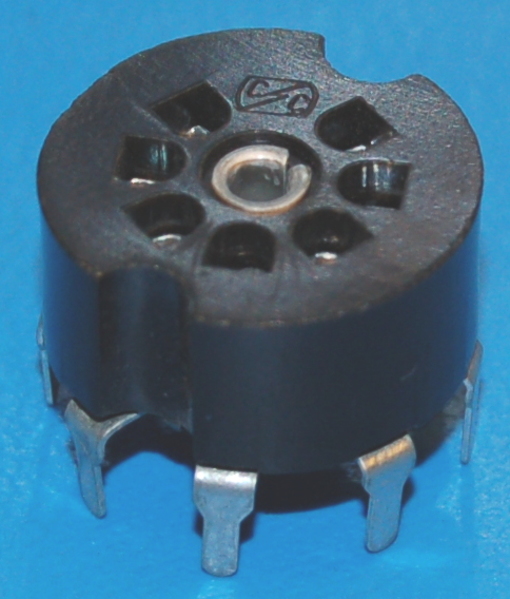 Vacuum Tube Socket, 7-Pos Miniature, PCB-mount (#2) - Click Image to Close