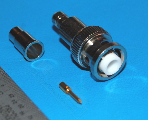 MHV BNC Male Connector, 3kV x RG59 Cable, 75Ω