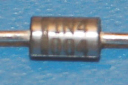 1N4004 General-Purpose Diode, 400V, 1A, DO-41, Silver