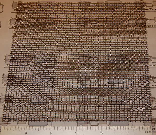 Stainless Steel 10-Mesh (2000μm / .077" Wd), .023" (0.58mm) Wire, 12x12"