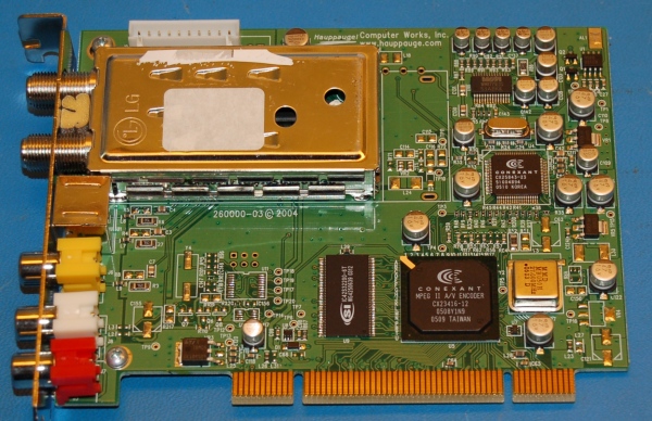 Hauppauge PCI Capture card with Conexant CX23416 MPEG II A/V Encoder