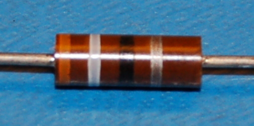 Carbon Composition Resistor, 1/2W, 10%, 39Ω
