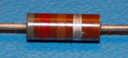 Carbon Composition Resistor, 1/2W, 10%, 3.3kΩ