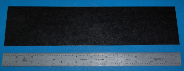 Garolite Sheet XX, .032" (0.8mm), 12x3" (Black)