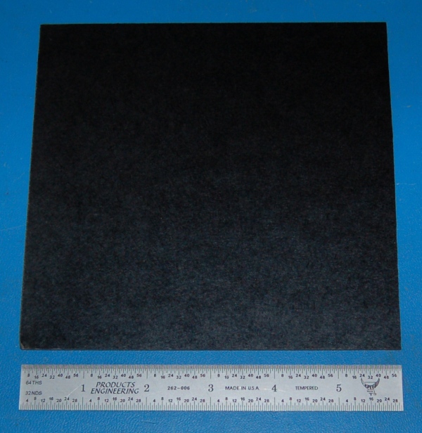 Garolite Sheet XX, .063" (1.6mm), 6x6" (Black)