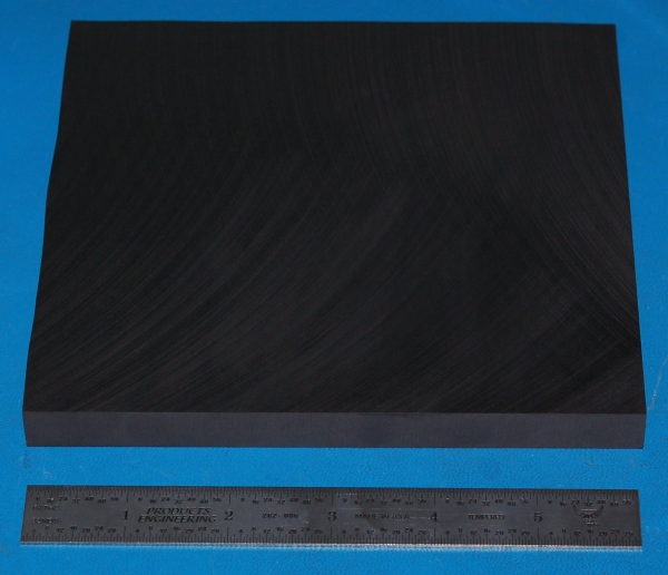 High-Temperature Graphite Sheet, Fine Grain, .500" (12.7mm), 3x3" (8x8cm)