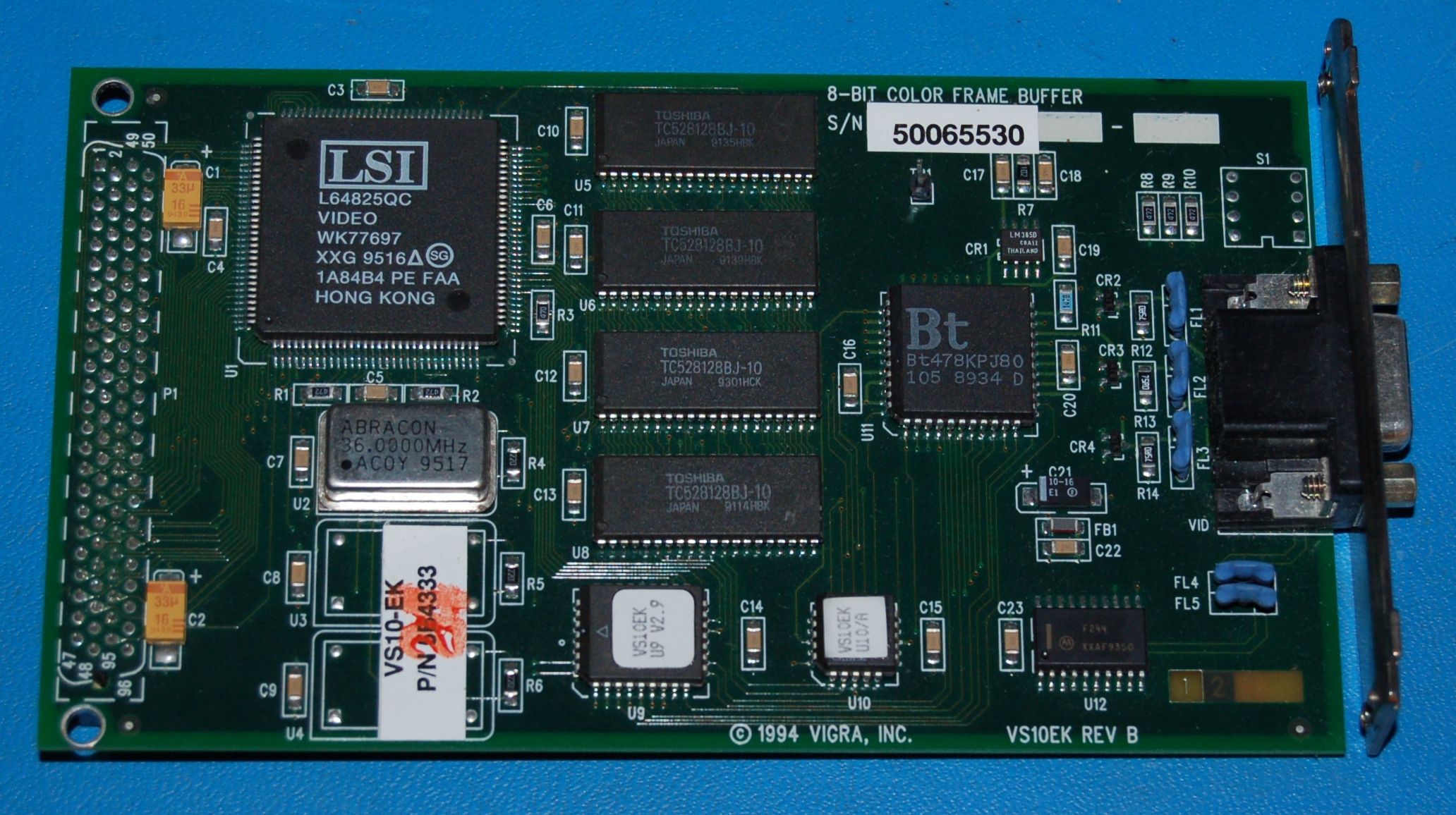 Vigra VS10EK 8-Bit Color SBUS Frame Buffer (SGI / SPARCStation)