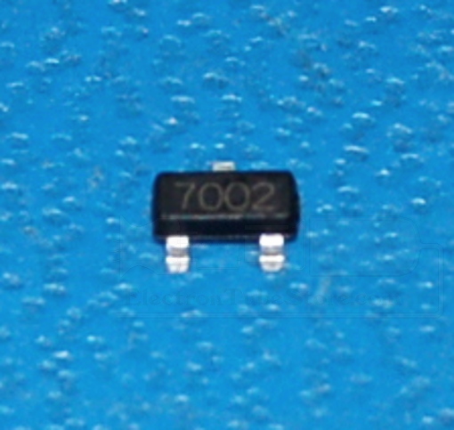 2n7002 N-Channel MOSFET, 60V, 210mA, SOT-23