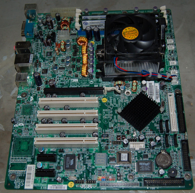 TYAN S2865 Server Motherboard + Opteron CPU + RAM Bundle