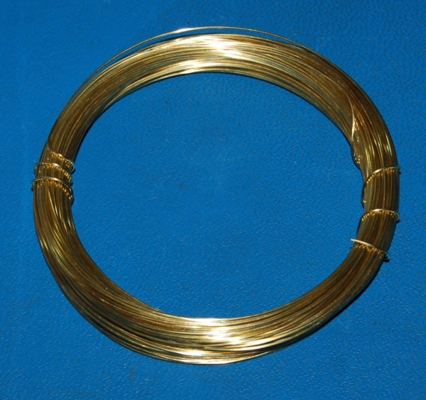 Brass 260 Wire #20 (.032" / 0.81mm) x 25'