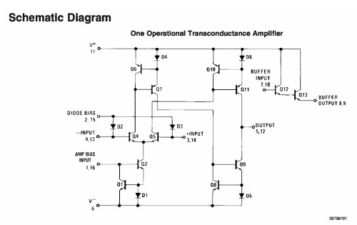 Dual Operational transconductance Amplificateur LM13700 EQV Coolaudio V13700M OTA