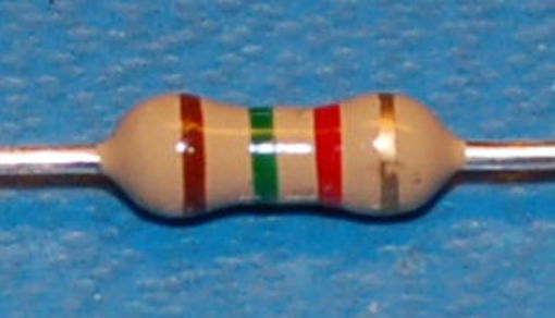 Carbon Film Resistor, 1/4W, 5%, 1.5kΩ