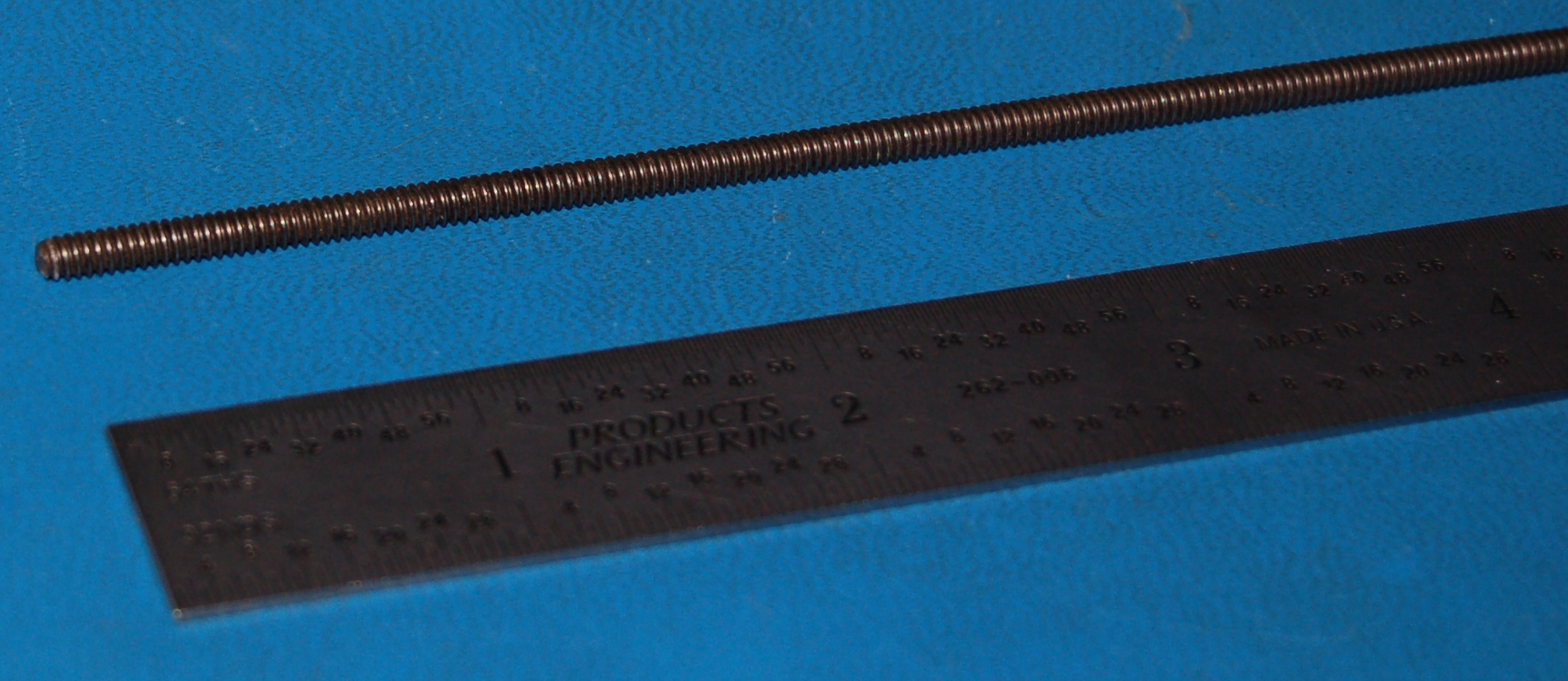Titanium Grade 2 Threaded Rod, #6-32 x 1" (Cut-to-Length)