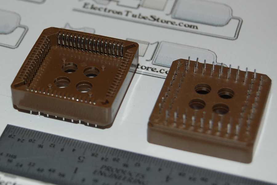 IC Socket, PLCC-68 x Through-Hole, Style "A" - Click Image to Close