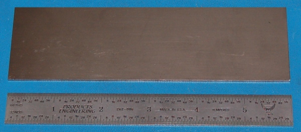 Molybdenum Sheet, .062" (1.6mm), 6x2" - Click Image to Close